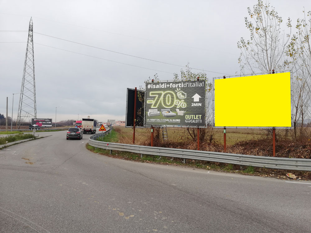 S.P. 2 rotatoria Eurospin/Lube dir. Busnago impianto centrale