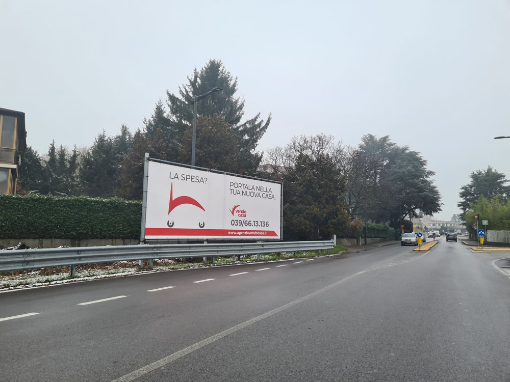 Via Molgora entrata nuova Esselunga