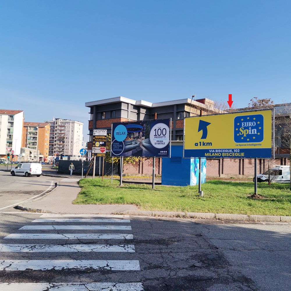 S.S. 494 ANG. VIA COPERNICO DIR. MILANO IMPIANTO LATO DX