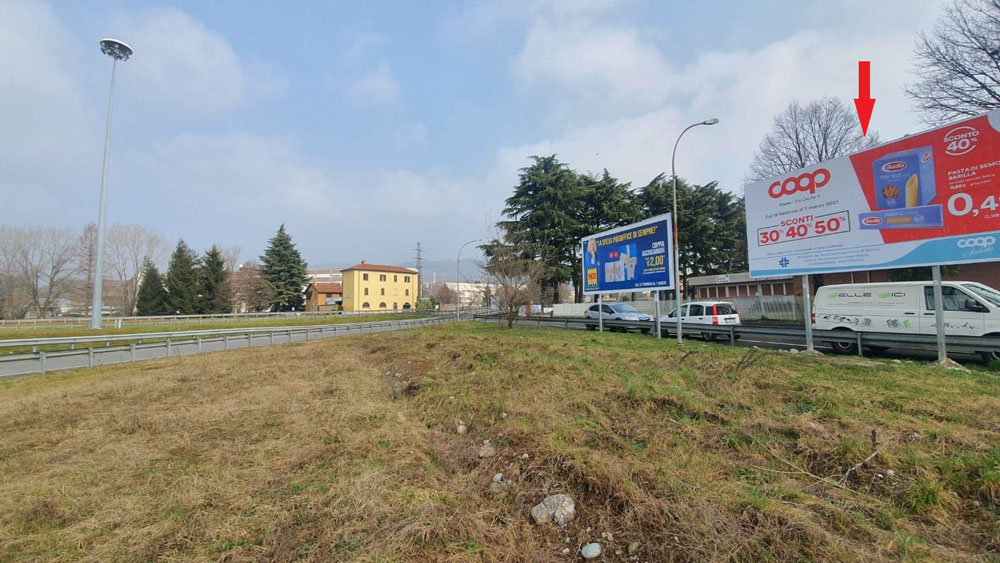VIA DEL DOS DIR. CENTRO CITTA' IMPIANTO LATO DX