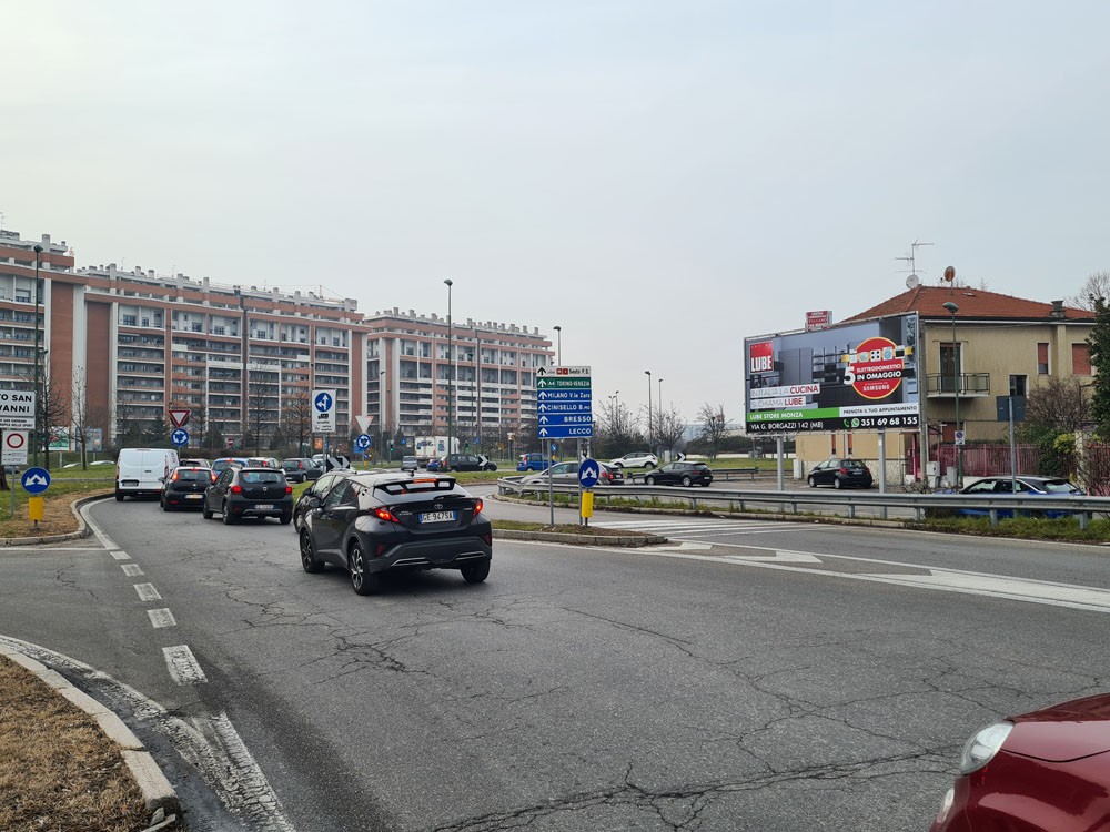 USCITA TANG. NORD LATO DX VIA FRIULI PRIMA DI ROTONDA CC VULCANO