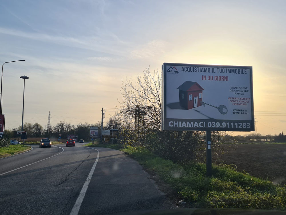 S.P. 2 F.TE TORRIBIANCHE 60 MT PRIMA DI ROTATORIA VIA MONZA DIR. CONCOREZZO