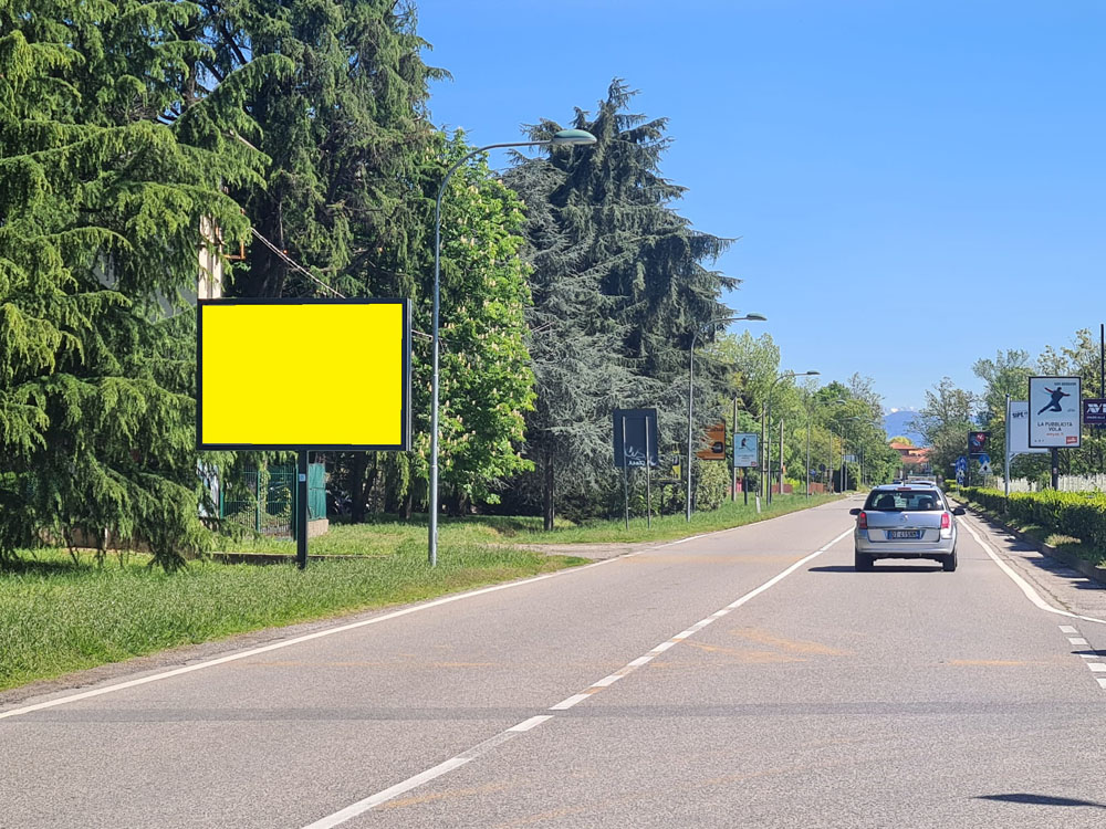 Via Bergamo 30 mt prima di segnale rotaroria f.te Via Della Costituzione lato sx dir. Busnago