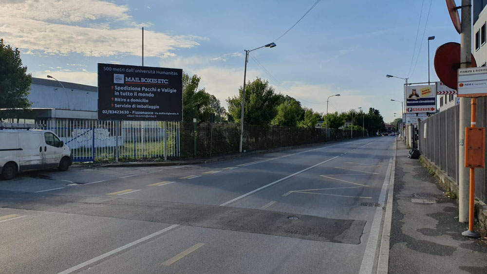 Via Bruno Buozzi f.te Mercatone di Fizzonasco dir. Opera