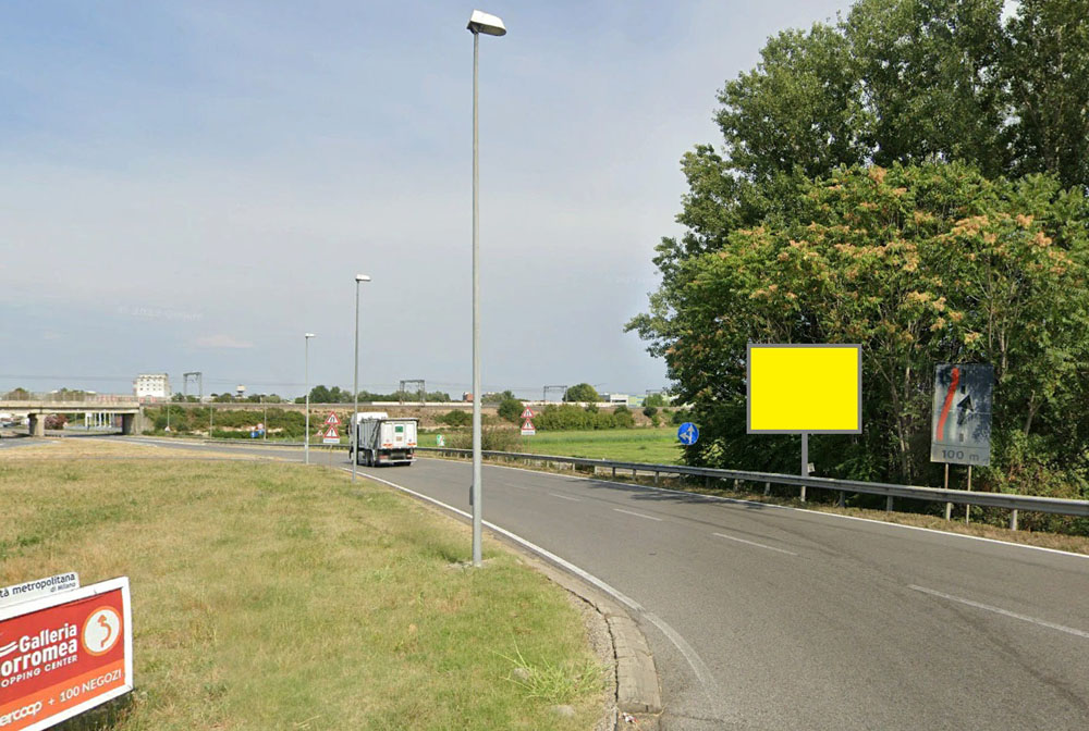 Uscita autostrada A1 Melegnano frontale dir. Melegnano