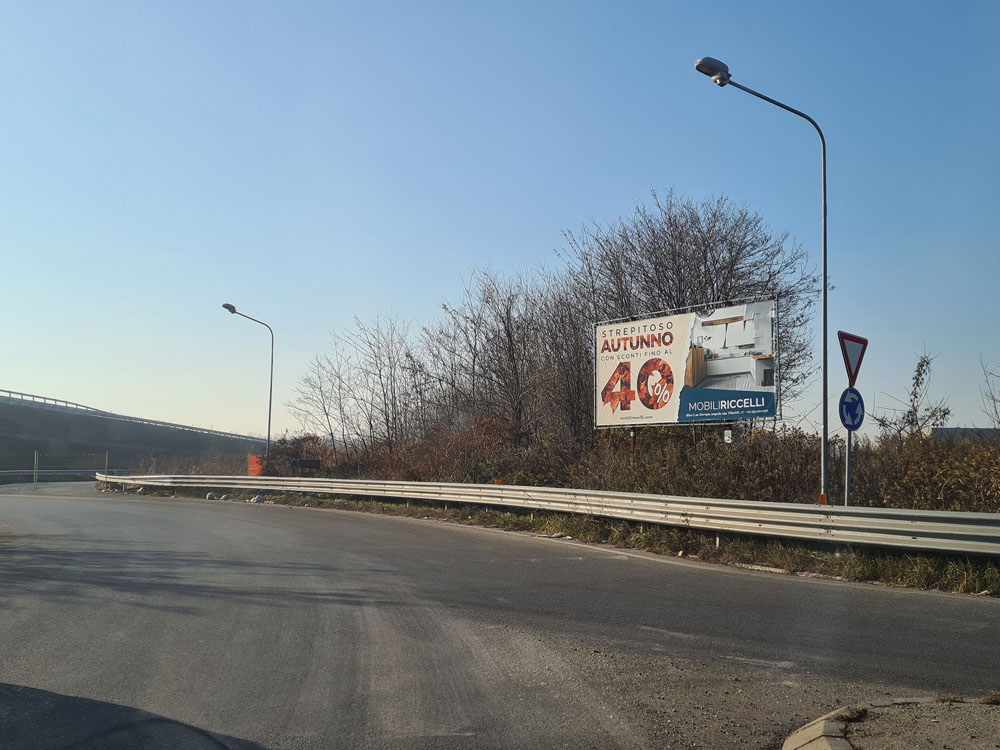 Nuova Bretella per entrata Autostrada dir. Milano