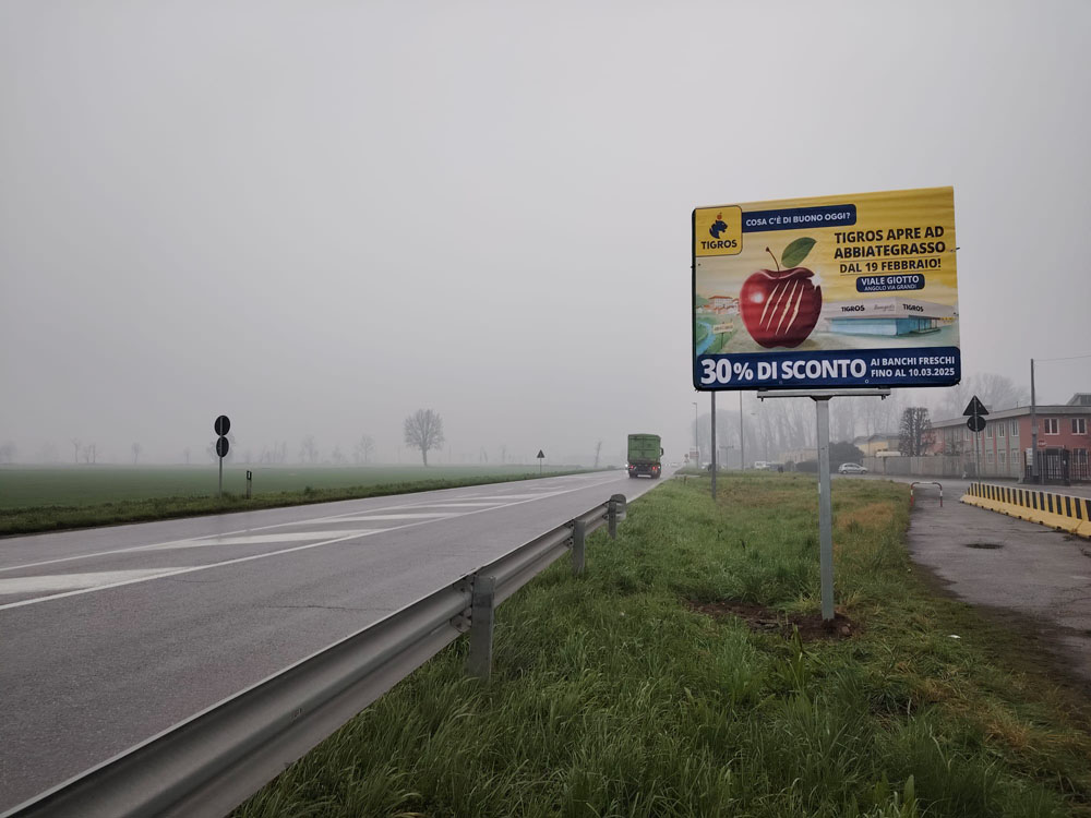 S.P. 114 - 30 mt prima di entrata Cascina Faustina